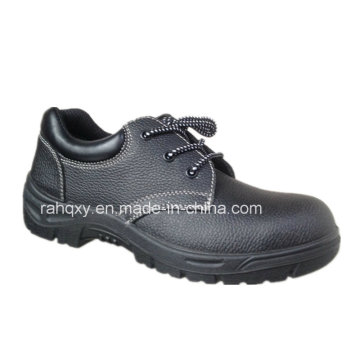 Cuir fendu Safety Shoes Low Cut cheville (HQ01007)